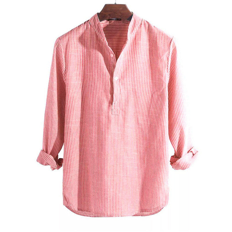 East Hampton Linen Henley Shirt