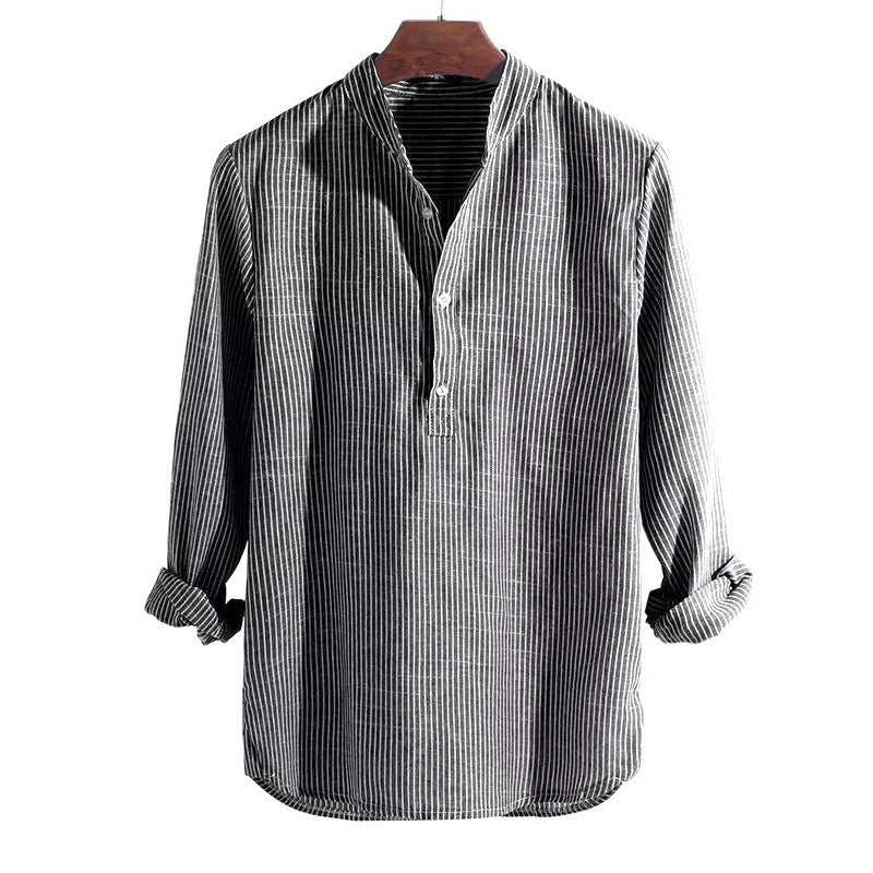 East Hampton Linen Henley Shirt