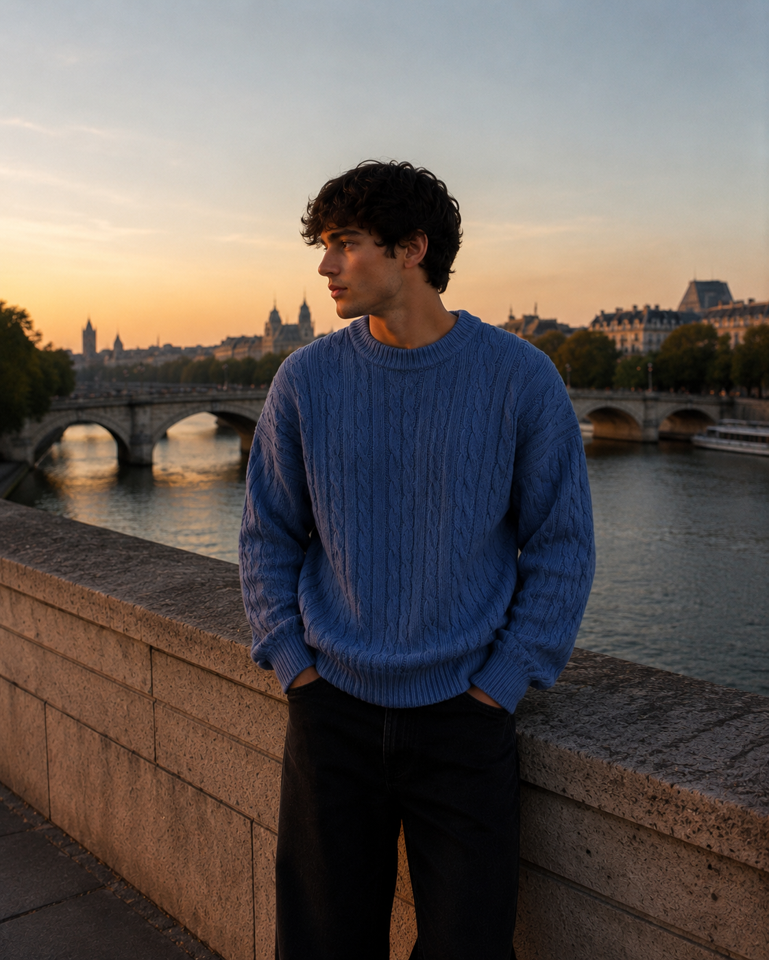CORTONA CABLE-KNIT SWEATER