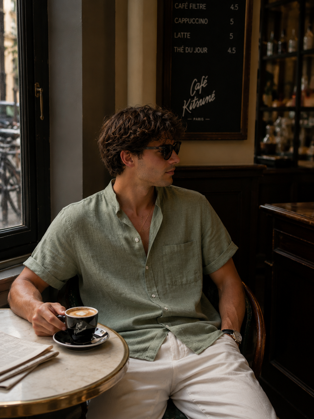 Beaumont Band Collar Shirt