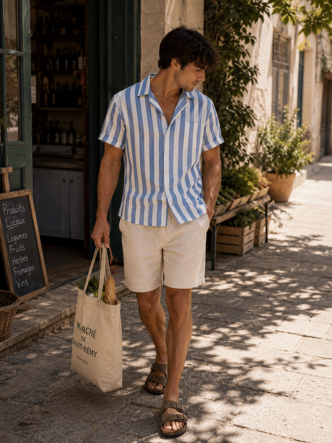 Portofino Striped Linen Shirt
