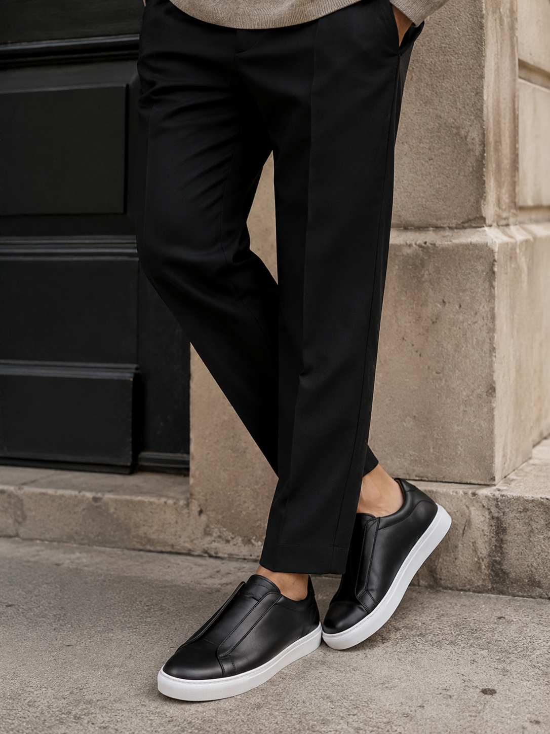 SoHo Leather Slip-On Sneaker