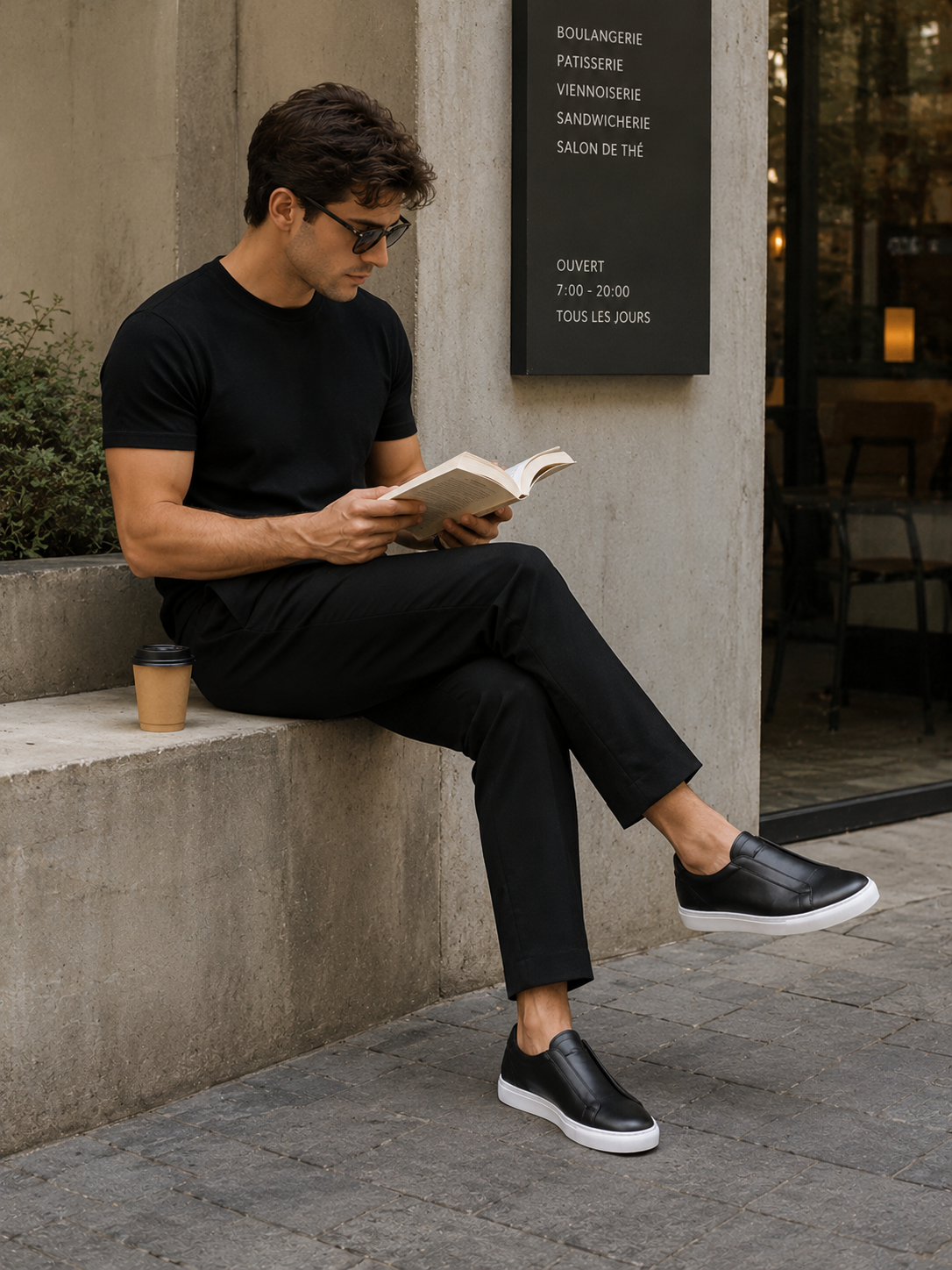 SoHo Leather Slip-On Sneaker