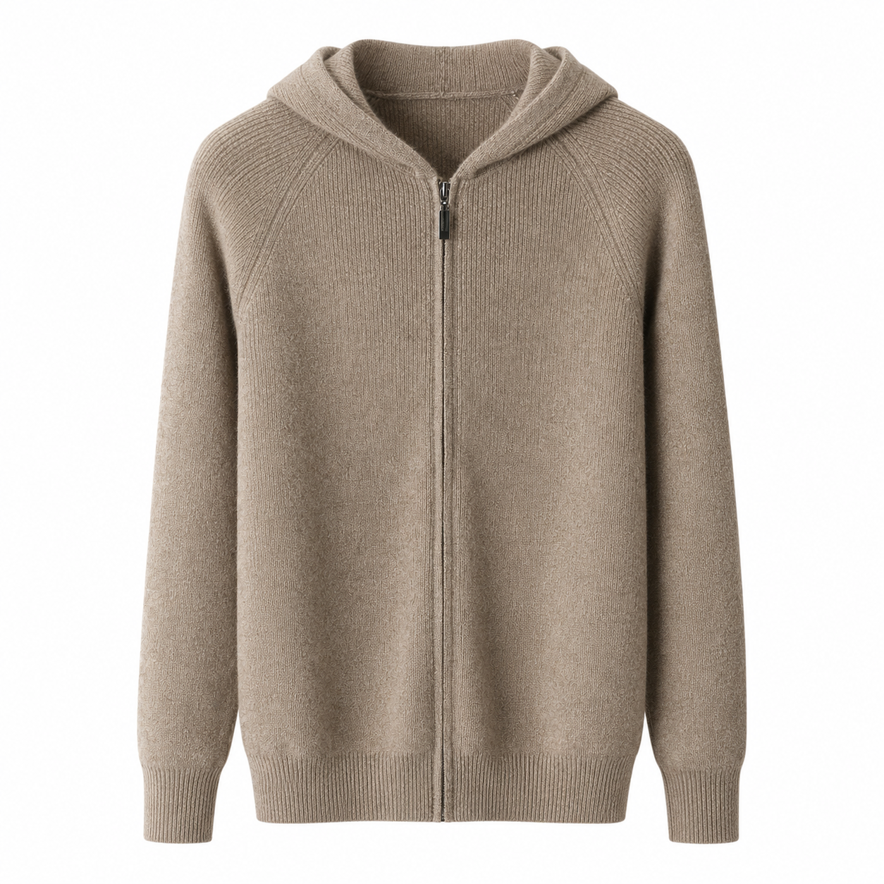 PARMA MERINO WOOL ZIPPED CARDIGAN