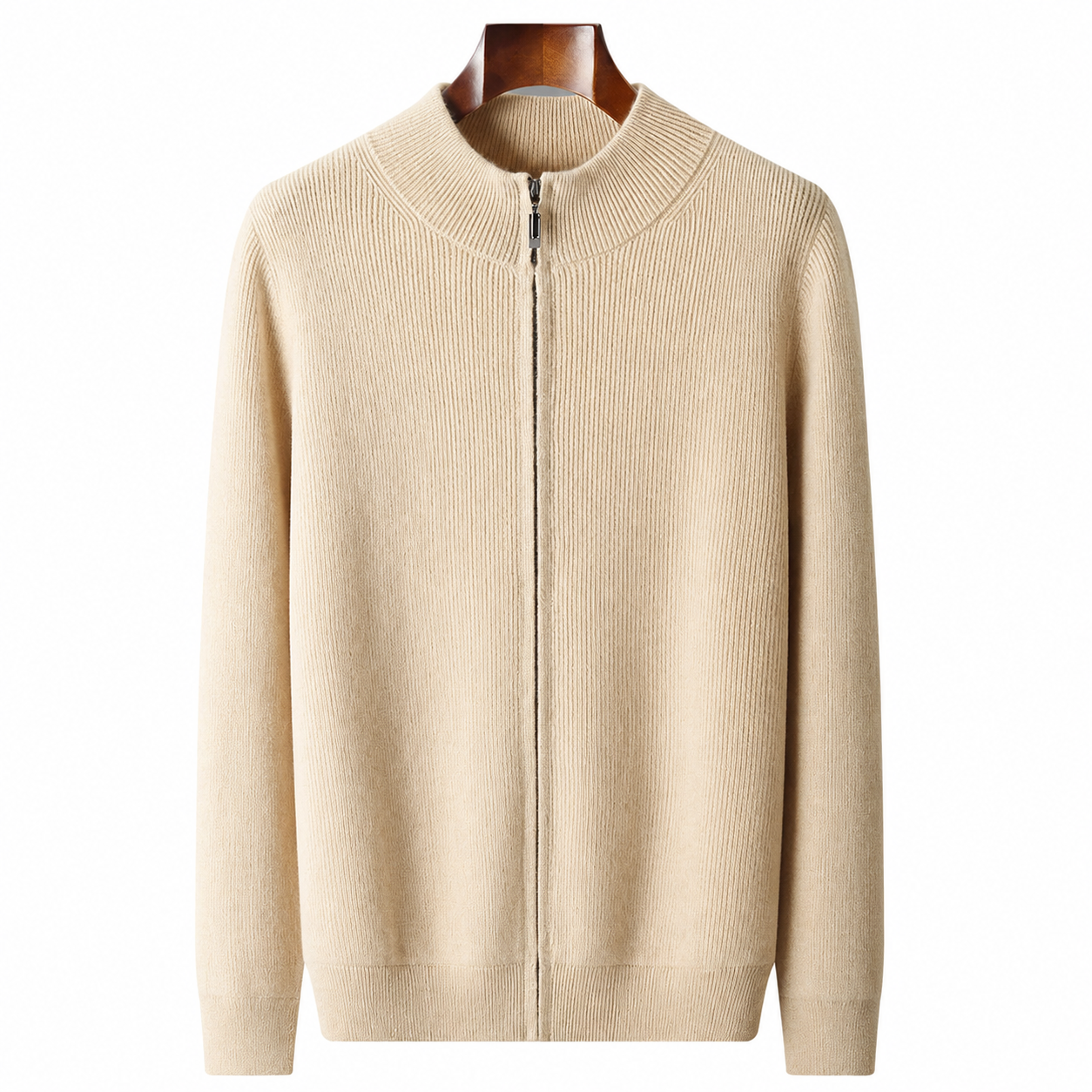BERGAMO CASHMERE FULL-ZIP JUMPER