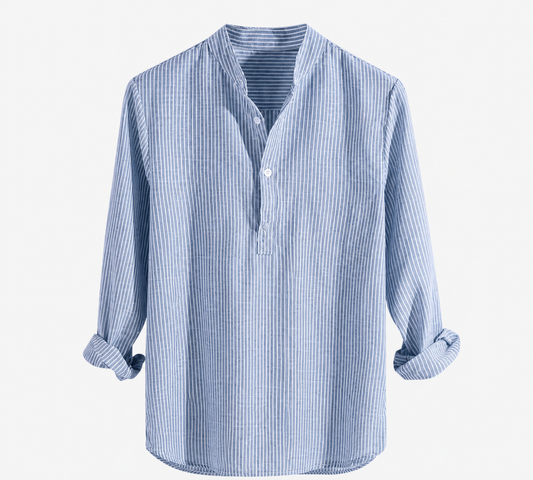 East Hampton Linen Henley Shirt
