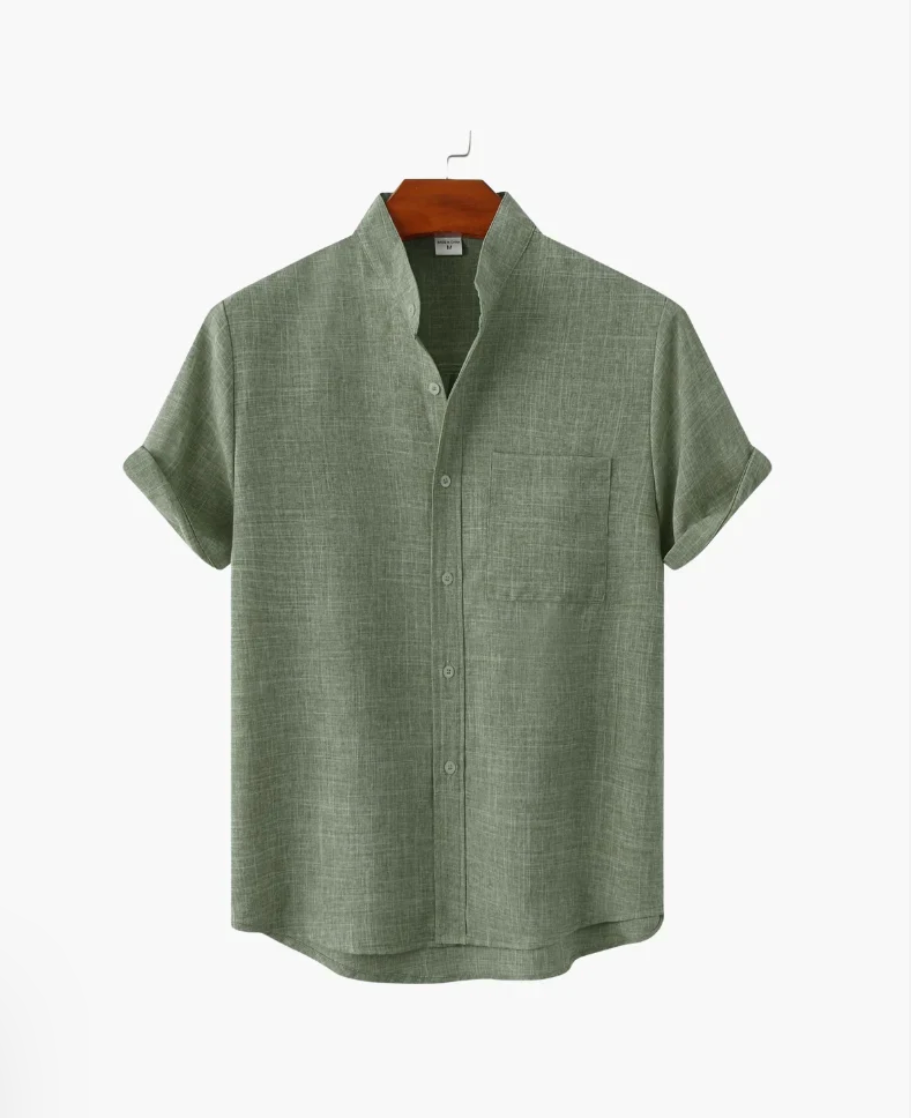 Beaumont Band Collar Shirt