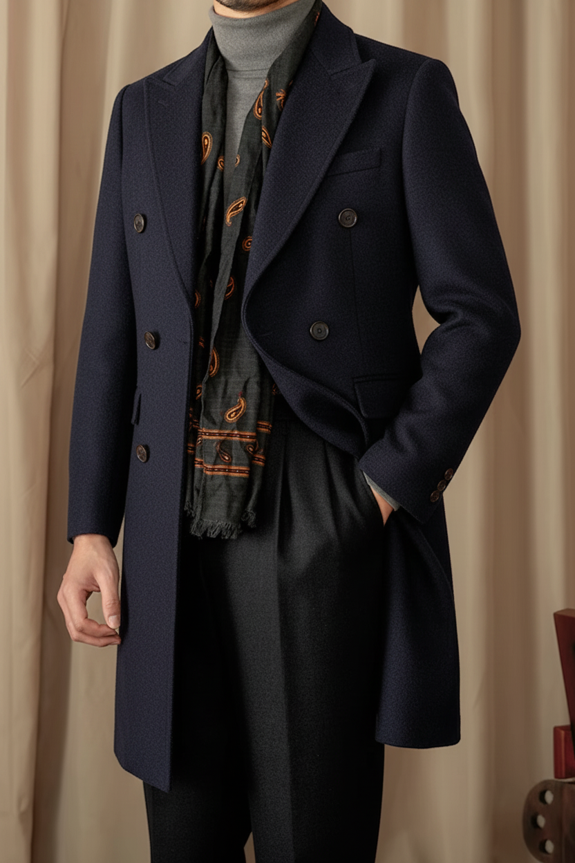 NOVARA HERRINGBONE COAT