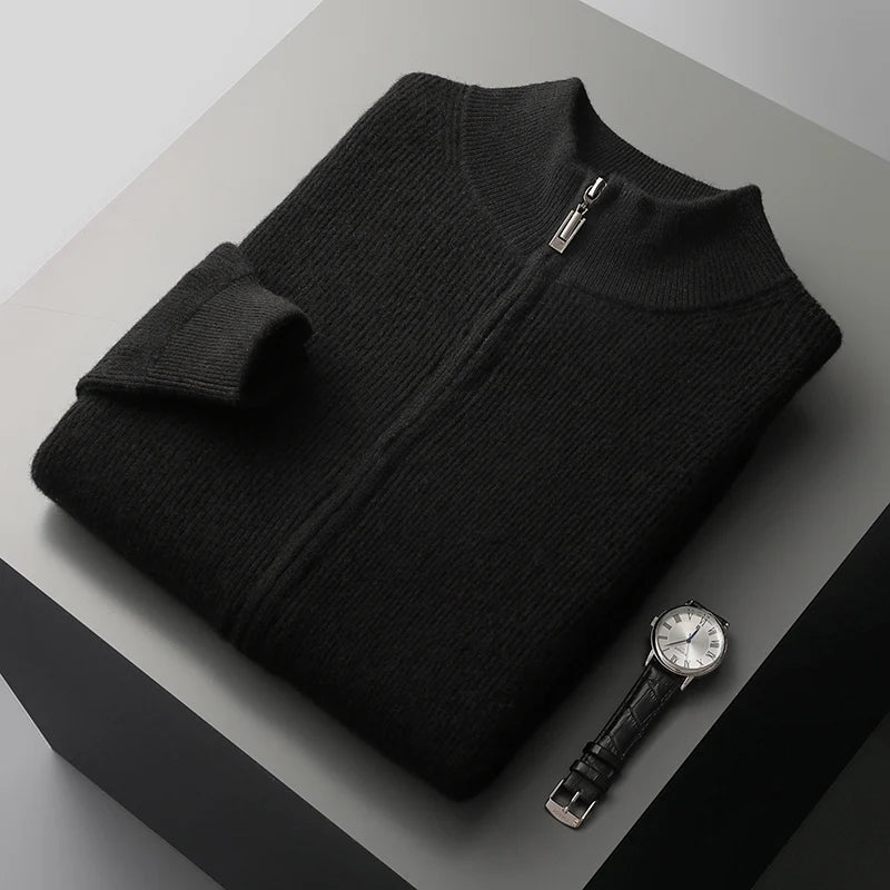 BERGAMO CASHMERE FULL-ZIP JUMPER