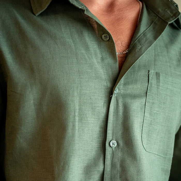 Milford Long Sleeve Linen Shirt
