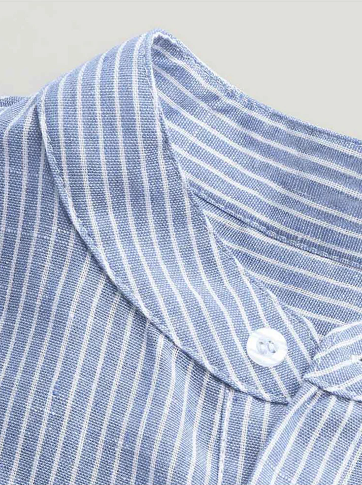 East Hampton Linen Henley Shirt