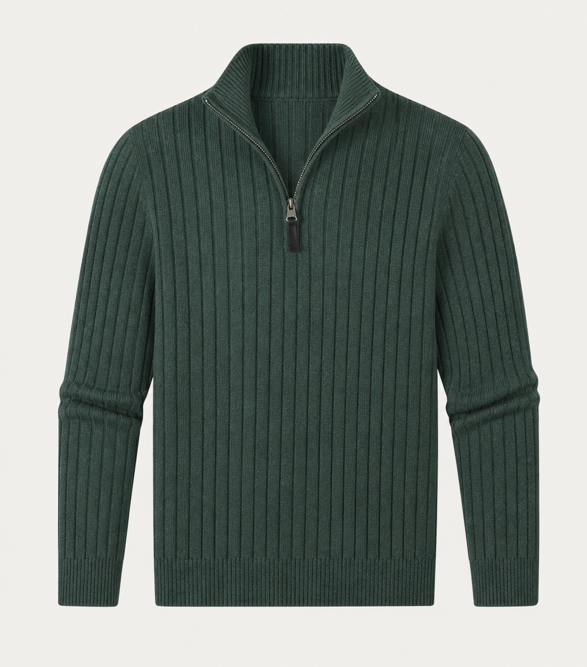 Aspen Black Zip Sweater
