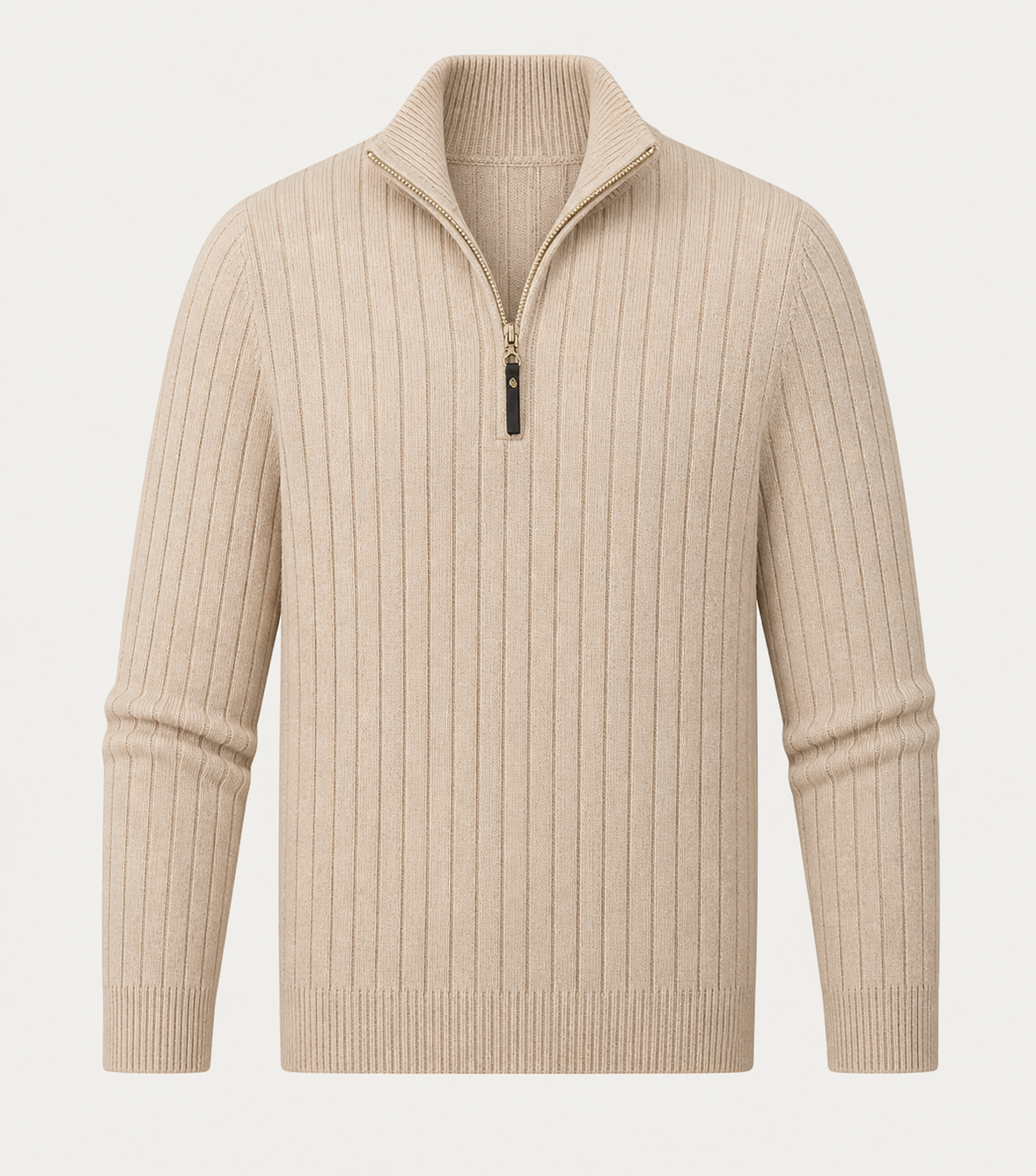 Aspen Black Zip Sweater