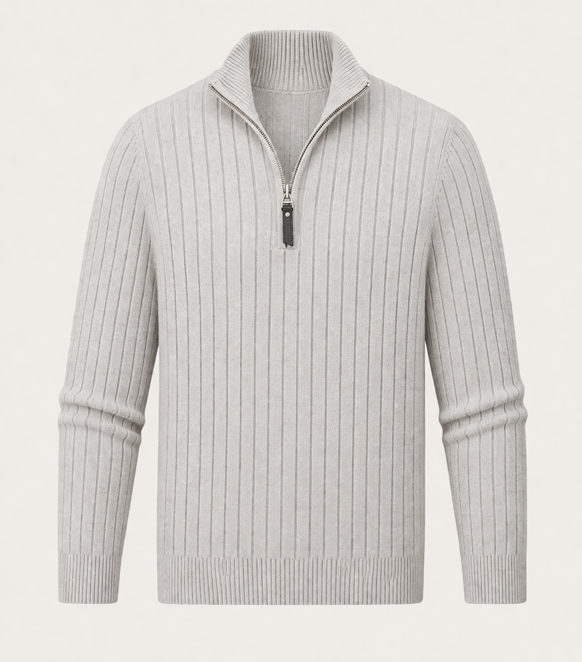 Aspen Black Zip Sweater